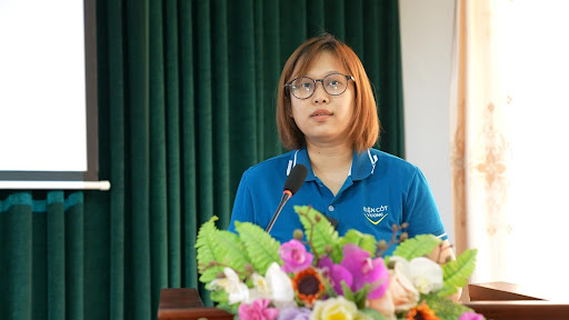 Bà Nguyễn Thị Huệ - GĐ Ngành hàng TPCN chia sẻ ý nghĩa chuỗi hoạt động của CVI Pharma